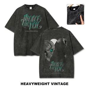 Pierce The Veil Vintage Washed Graphic T-Shirt – Unisex Fit Retro Rock Band Tee, Casual Short Sleeve Music Merch
