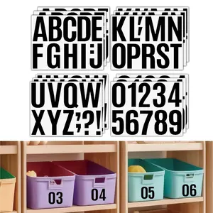 15Pack Self Adhesive Vinyl Letters Numbers Kit, Mailbox Numbers Sticker for Mailbox, Signs, Window, Door, Cars, Trucks, Home, Business(Black) 4 Inch - Home Improvement.