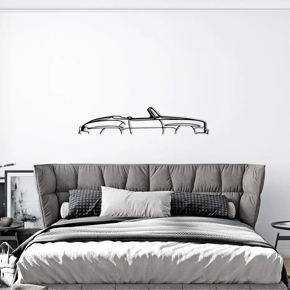 1958 Mercedes 190SL Wall Art Handmade Car Decor Laser-Carved Wood Sign Personalized Garage Gift 3D Decor for Car Enthusiasts