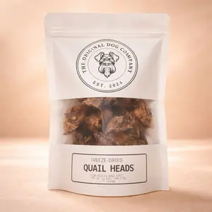 Freeze-Dried Quail Heads for Dogs & Cats | Natural Treat and Chew