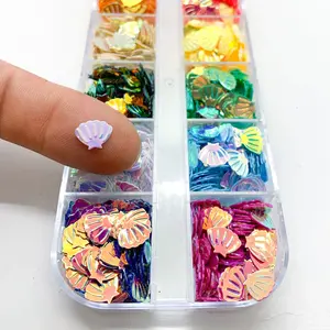 Pearl Mermaid Shell Shape Glitter 12 Colors
