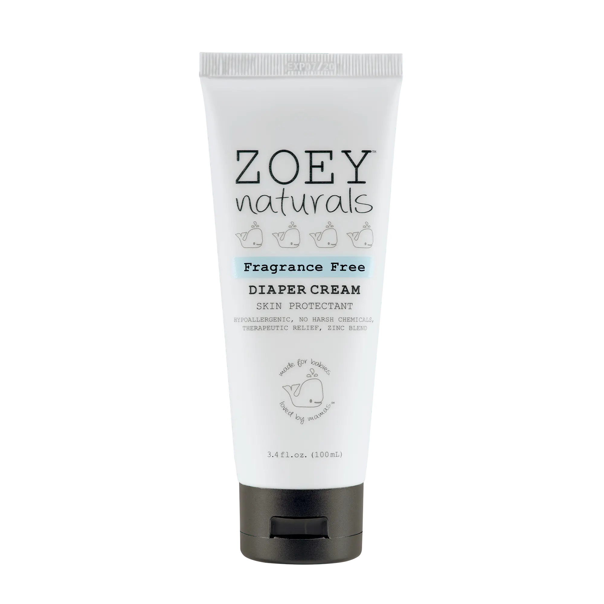 Zoey Naturals Fragrance-Free Diaper Rash Cream/Paste  - Baby and Kid skincare products
