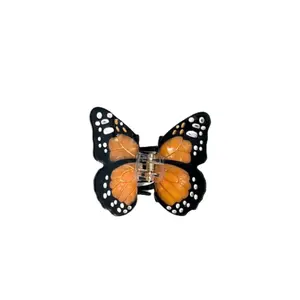 Solar Eclipse Hand-painted Mini Monarch Claw Hair Clip