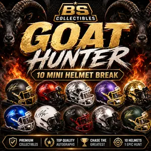(10) BS Collectibles Mini Helmets! Goat Hunter! Pick Your Team