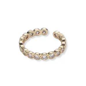 Round CZ Stacking Band