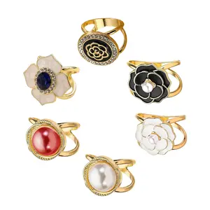 6Pcs Fashion Forward Scarf Fastener Set Scarves Clip Ornament for Women Girl