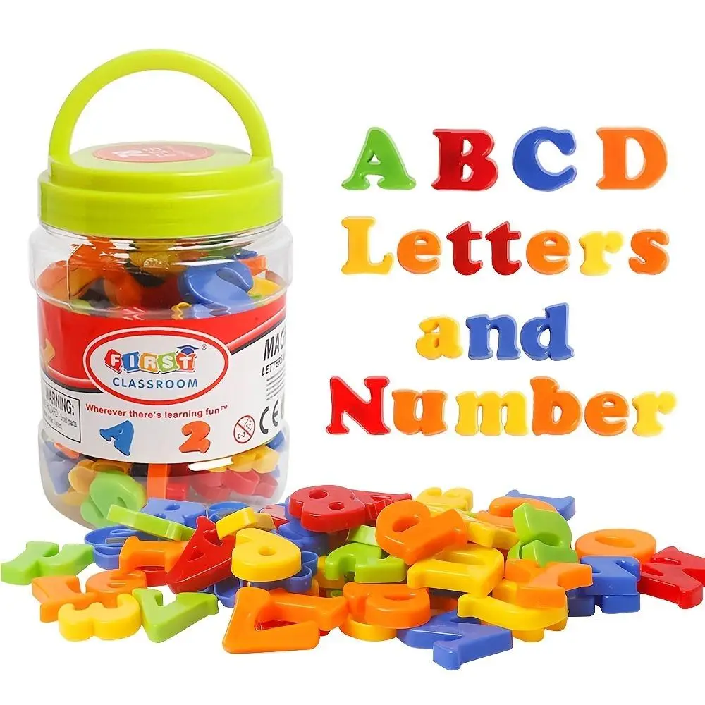 Letter & Number Toy for Boys & Girls, 78pcs Colorful Alphabet Magnets for Toddlers, Fridge Magnets, Educational Learning Toy for Preschool Kids