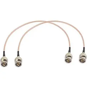 3G HD SDI Cable BNC Cable 1ft 30cm 75 ohm for Cameras BMCC Video Equipment Supports HD-SDI 3G-SDI 4K 8K SDI Video Cable (Straight,2Pcs)