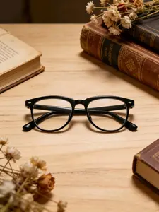 Vintage Oval Anti-Reflective Glasses, Unisex Eyeglasses for TV and Computer, Transparent Lens Accessories, No Storage Box Included, Trendy Vintage Eyeglasses