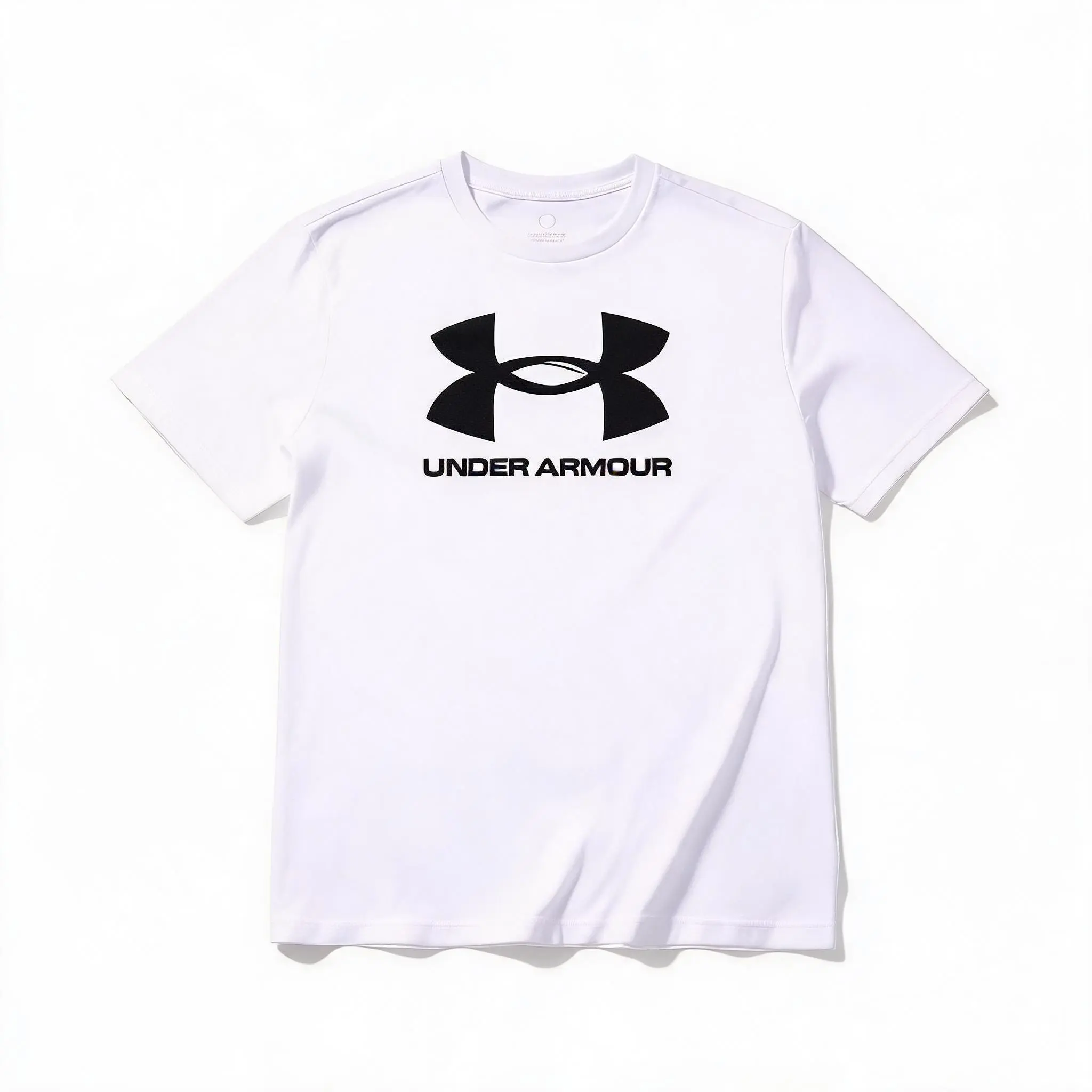 Unisex Under Armour Classic Big Logo Crew Neck T-Shirt, Breathable Athletic Short Sleeve, Casual Workout Daily Gym Top