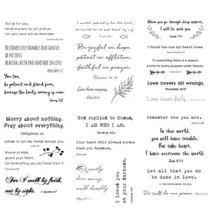 60+ Designs Inspirational Christian Quotes Bible Verses Scriptures Temporary Tattoos