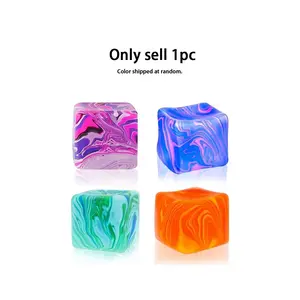 Anxiety Squishies, Squishy Fidgets, Fidget Cube Stress Relief, Stress Balls for Kids Adults Squishies Stress Relief, Ice Squishy Cube, Sensory Toys for Kids with Autism, Gifts for Halloween and Christmas