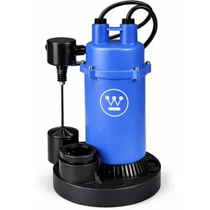 Sump Pump 1/2  69 GPM Submersible Water Pump Automatic Vertical Float  Heavy Duty Basement Crawl Space Flood Removal Pump High Flow Water Drainage