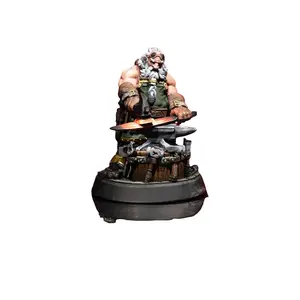 3D Printed Resin Dwarven Blacksmith Figurine - Ice&Fire Series RPG Hero, Tabletop Game Character, Whimsical Home Decor Standing Ornaments, Statue
