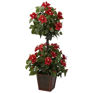Nearly Natural 39" Hibiscus Topiary