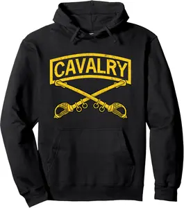 Cavalry Branch Insignia - CAV Scout 19 Delta - 19D - Army Pullover Hoodie 3