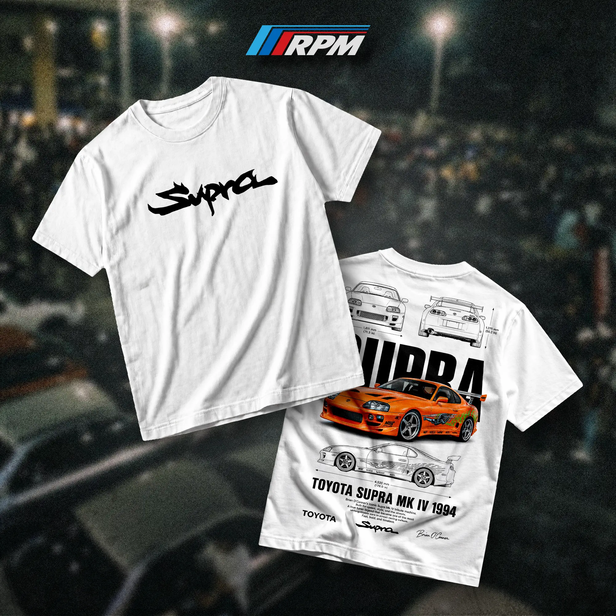 RPM Lab Supra MK IV Heavy Cotton T-Shirt Direct-To-Garment Breathable Printing Car Lover Hoodie Menswear Apparel Gift For Husband Gift For Men