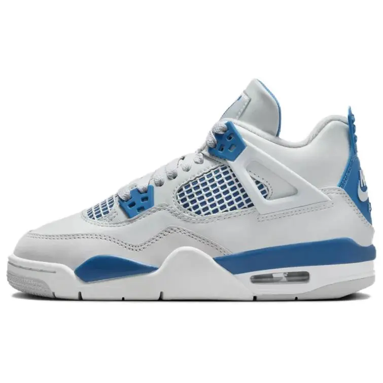 Men's Jordan 4 Retro Military Blue 2024 GS Casual Trainers, Casual Wear, Retro Look
