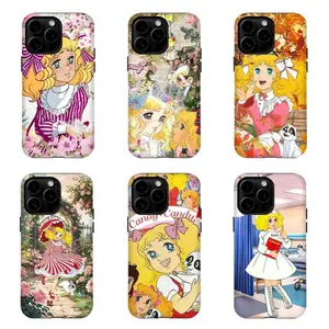 Fresh Shoujo Phone Case, Candy Candy Cherry Blossom Cover,For iPhone 17 Pro Max 16 15 14 13 12 11 for Samsung S21 S22 S23 S24 S25 Phone Case,Give him/her the ideal gift,Phone Accessories