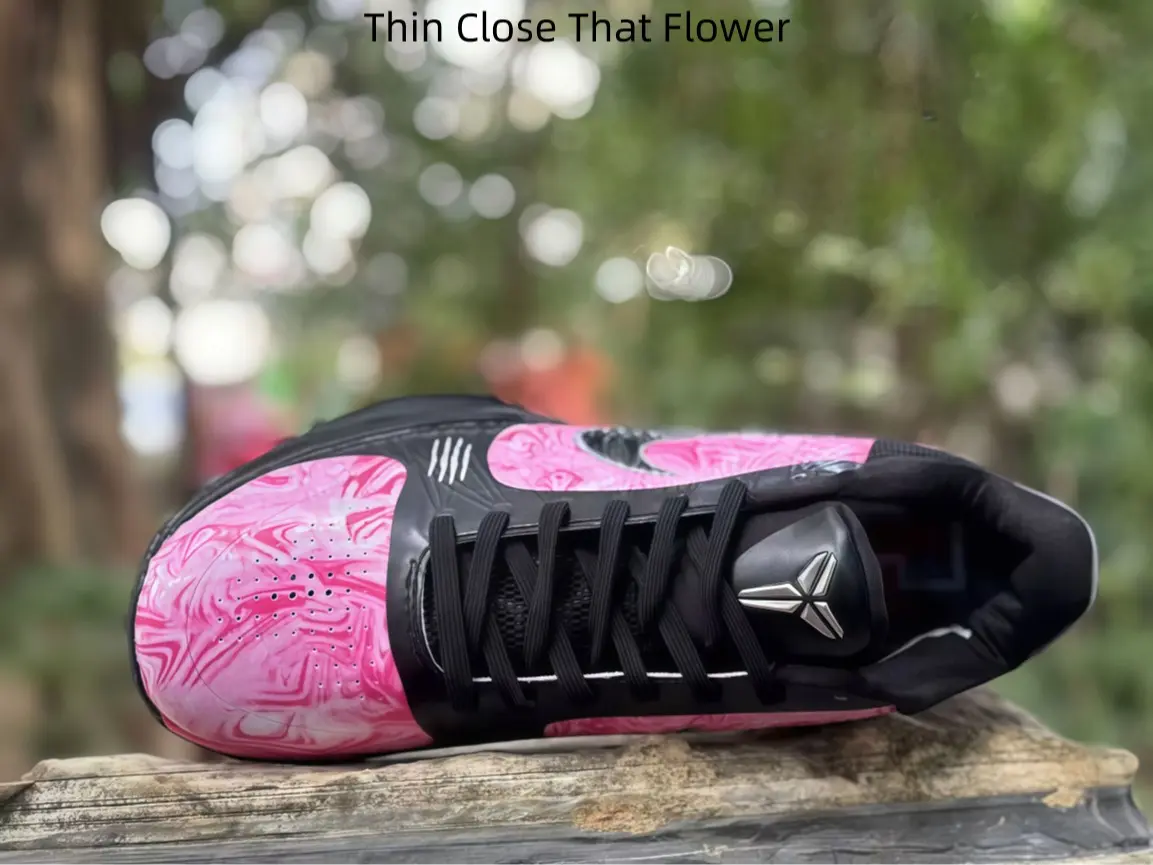 Swirl Pink Accent Black Low-cut Basketball Sneakers, Durable Printed Synthetic Material, All-season Training Footwear For Teenage And Adult Ball Athletes