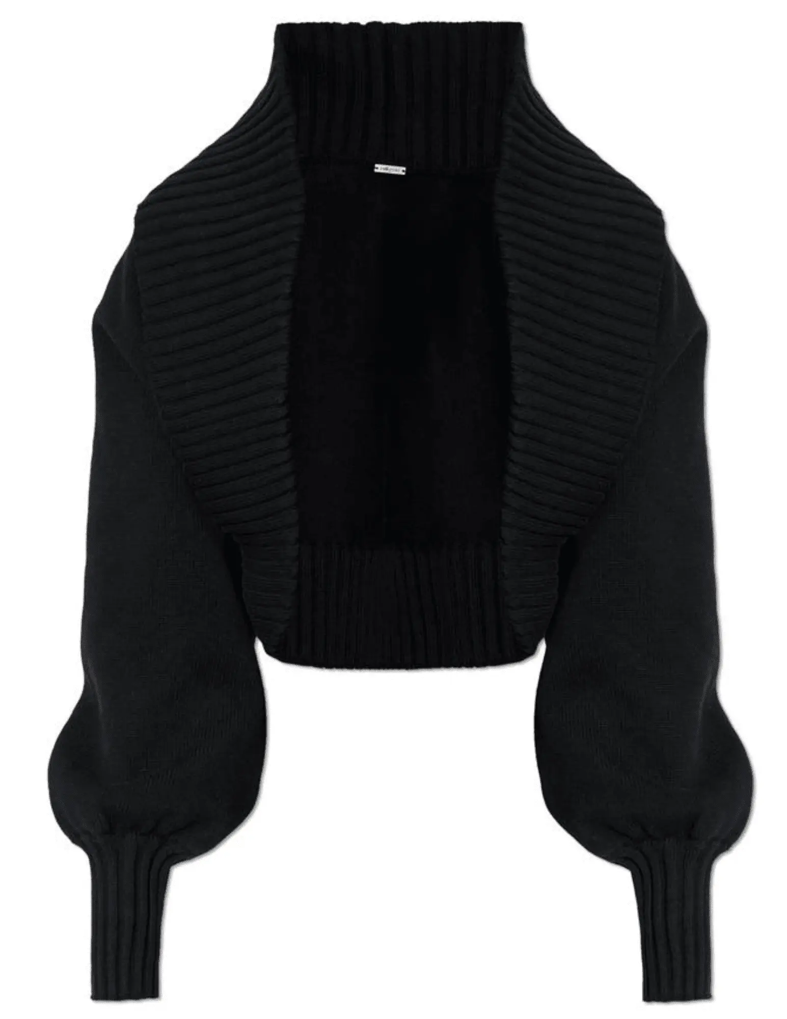 Cult Gaia Corey Open Knit Cardigan in Black-SALE