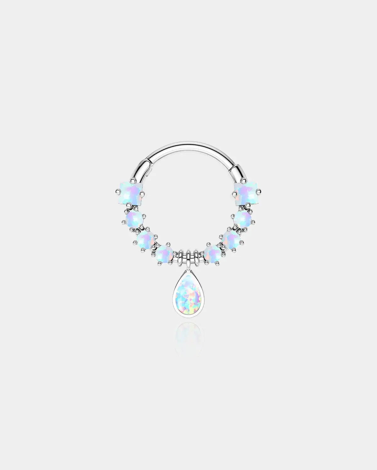 Dangle Diamond Septum Ring