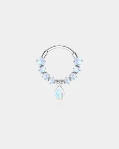 Dangle Diamond Septum Ring