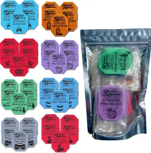 Wonder Wafers 40 Pack  Air Fresheners- 8 Scent Bundle Variety Pack: Nu , Clean ,  Leather,  Cherry, Black Royale, Pina Colada, Fresh 'n Clean,  , 5 Individually Wrapped each