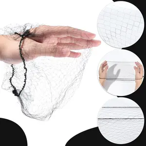 100 Pcs Wig Hair Net, Invisible Mesh Hairnets For Women, Elastic Edge Bun Nets For Dance Ballet, Individual Package, Black
