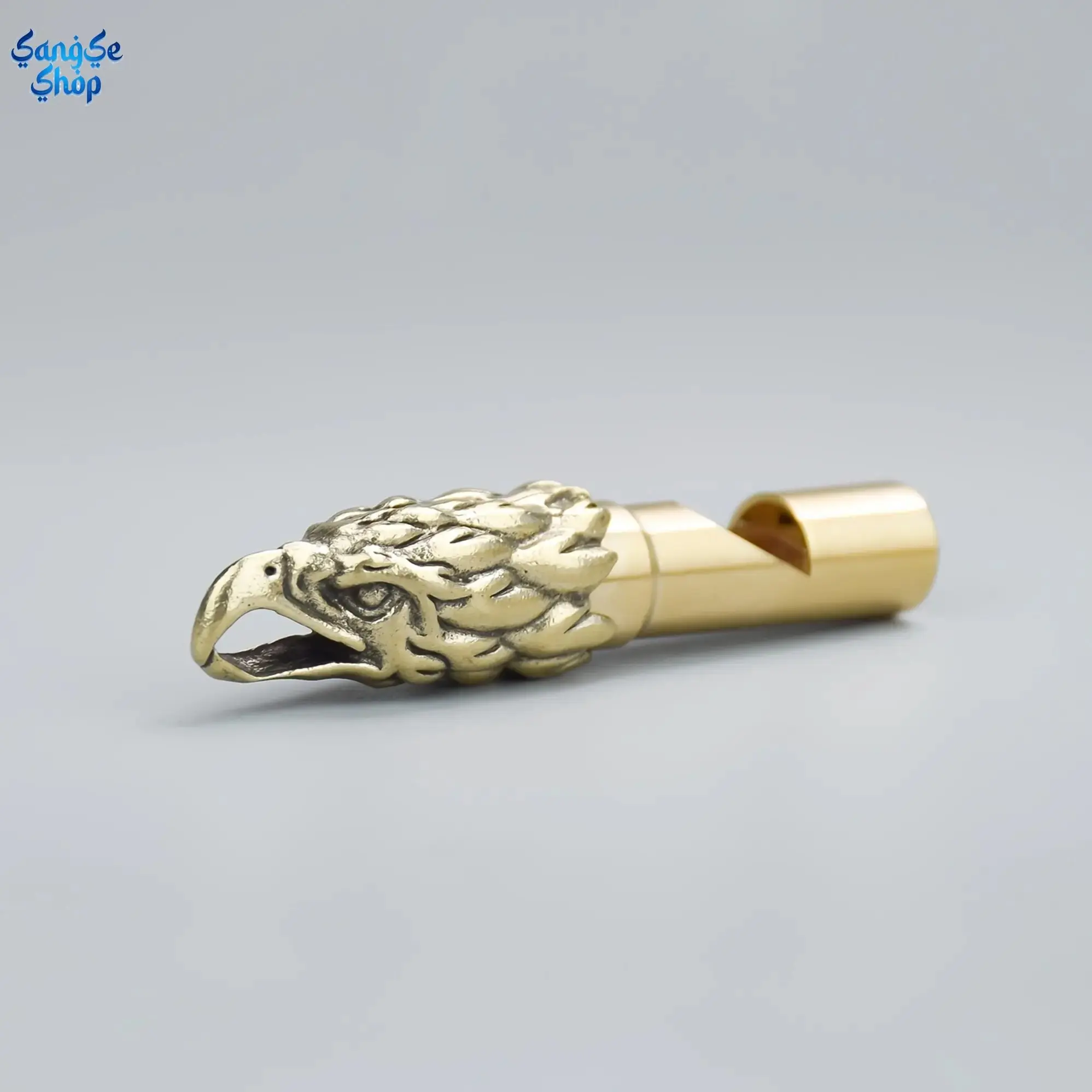 Handcrafted Pure Copper Eagle Head Whistle with Keychain, Detailed Eagle Design, Durable Outdoor Accessory, Unique Gift for Christmas, Thanksgiving, Mother's Day, Artful Pendant & Eagle-Themed Decor