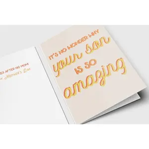 Funny Mother's Day Card: "He Takes After His Mom"