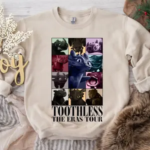 Toothless the Eras Tour How to Train Your Dragon Shirts, Cute Toothless Emotions Shirt, Family Matching T-Shirts 8U5BT