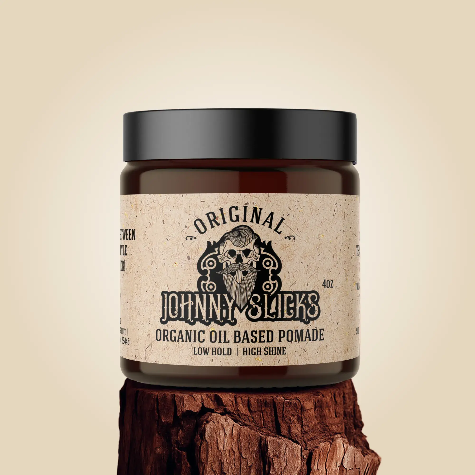 Johnny Slicks Oil Based Pomade for Men, 4 oz