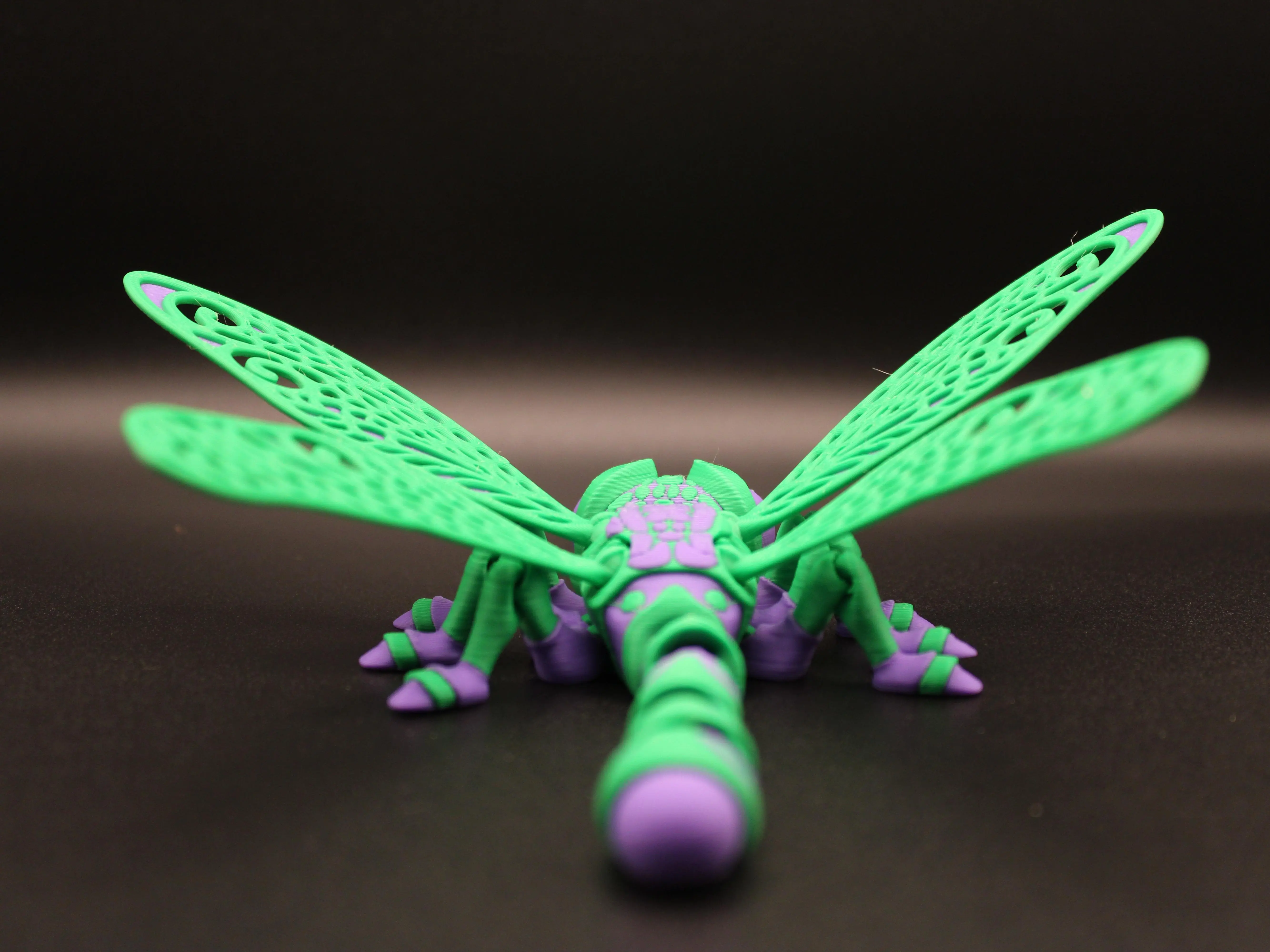 Flexi 3D-Printed Dragonfly Statue, Home Decor Figurine for Home Supplies Display