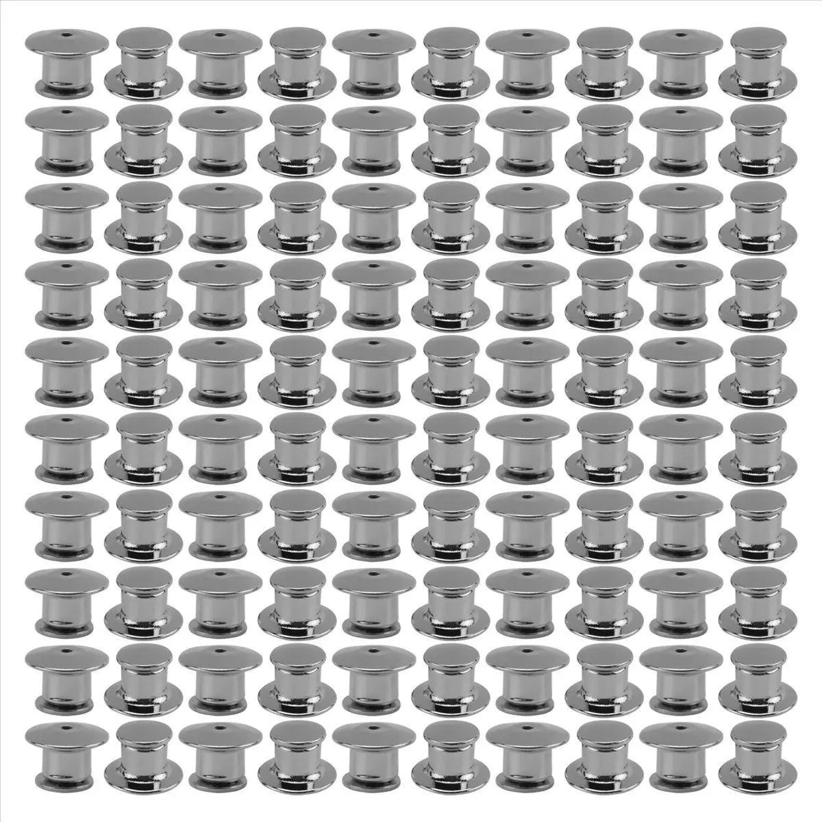 100PCS Locking Pin Back Locking Pin Retainer Buckle, Used for Locking the Back of Metal Pin of Brooch Enamel Lapel Pin