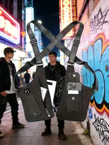 Unique Design Crossbody Bag with Multi Pockets Blend of Backpack and Crossbody Casual Bum Bag Perfect for Daily Outings and Street Style