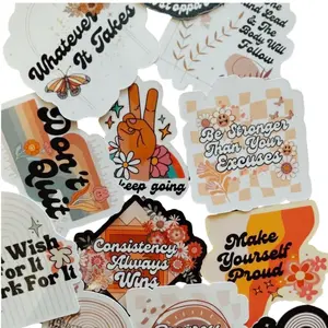 Gym Motivational Holographic Sticker Bundle Pack