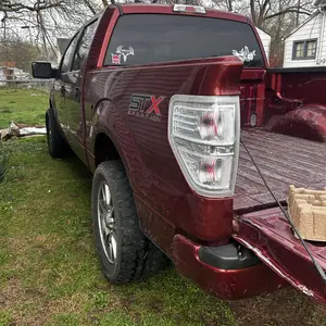 CROSSDESIGN Tail Lights Lamps Fit For 2009-2014 Ford F150 F-150 Pickup 1 Pair Chrome Halogen