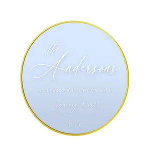 Round Wedding Mirror (Gold)