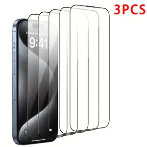 LensGuard  3 Pack Screen Protector for iPhone 17 16 15 14 13 12 11 [8K+ Tempered Glass] [Easy Installation ][Military-Grade Drop Protection] HD Clear, Anti-Scratch, Bubble Free，Anti Spy Private Tempered Glass Anti-Scratch Case Friendly Durable Protective