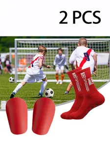 Non-slip Grip Socks Floor Socks Gym Socks Teenagers Outdoor Sweating-absorbent Soccer Socks Basketball Socks Climbing Socks Shock-absorbing  Wear-resistant Professional Football Mini Shin Pads