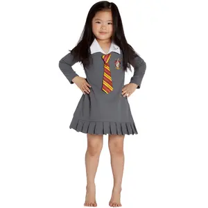 HARRY POTTER "Hermione Granger Gryffindor Toddler Uniform Tie Pajama Gown