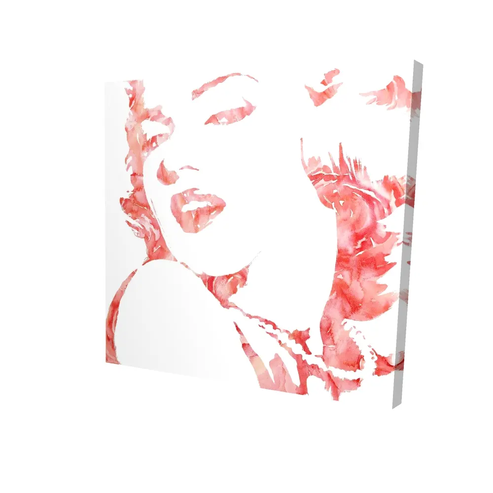 Begin Home Decor 2080-2424-FI20-2 24 x 24 in. Romantic Flowers Canvas - Glamor Marilyn Monroe Home Decor