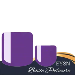 Pop of Purple Pedicure Wraps