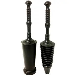 212 MAIN MP1600-TB 1.6 gal. Master Plunger - Black, Round Toilet Bowl Clog Removal Tool, Splash-Preventing Home Improvement Bathroom Fixture Accessory, Quick Seal