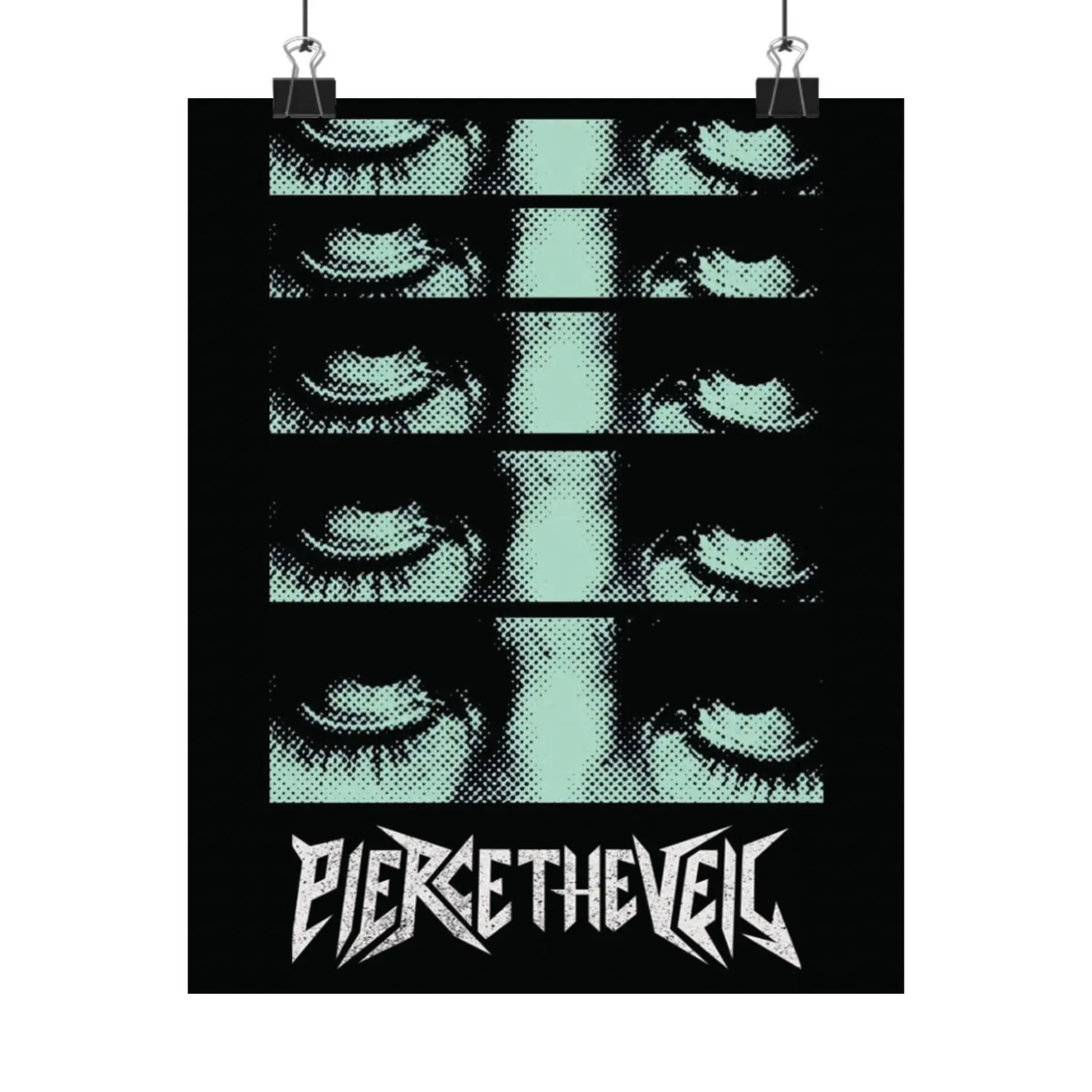 Pierce The Veil Grunge Emo Poster, Matte Vertical Wall Art For Bedroom, Punk Rock Decor, Alternative Music Decor