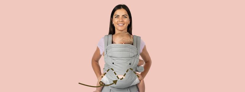 Caleo Lightweight Ergonomic 3-in-1 Newborn Carrier for 7-30 lbs.