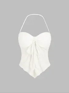 European and American fashion Y2K elegant and noble ladies halter tank top vest Womenswear