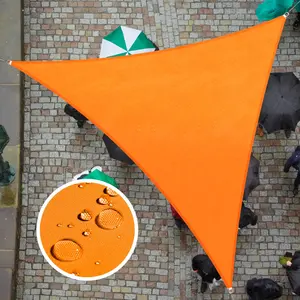 Outdoor Triangle Sunshade Canopy Tent, Folding Canopy, Foldable Waterproof Rain Shelter for Garden Patio, Camping RV Shade Sail Cover