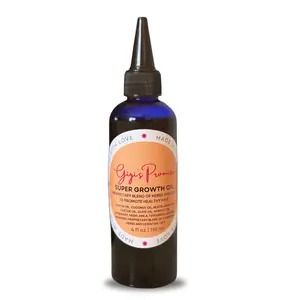 Gigi’s Promise Ayurvedic Super Growth Oil Fast Hair Growth for Bald Spots Thinning Edges & Breakage Herbal Scalp Treatment for Natural Hair & Locs with Rosemary Coconut Olive & Apricot Oils